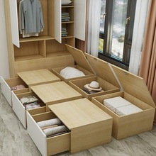 榻榻米床储物箱魔方组合简约小户型地台床飘窗柜多功能收纳箱