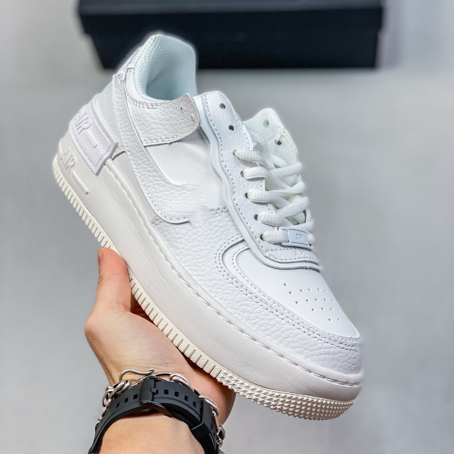 Pure original AF1 Sombra Fuerza Aérea No. 1 macarón deconstruir zapatos de suela gruesa para mujeres zapatos deportivos casuales para estudiantes