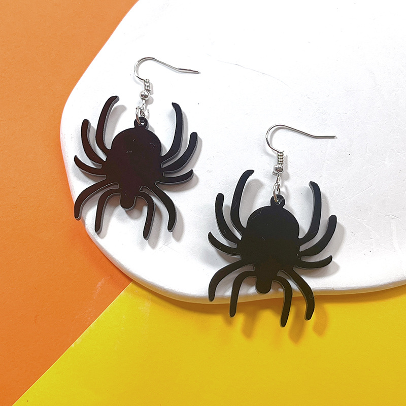 Casual, Daily Occasion Arylic Material Halloween Festival 1 Pair Streetwear Halloween Pattern Geometric Arylic Drop Earrings
