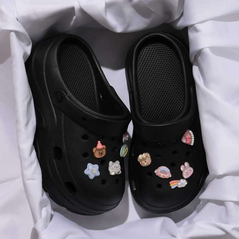 블랙 [크리스탈베어] 키높이 7.0/슬리밍-34-35 (33-34피트 권장)