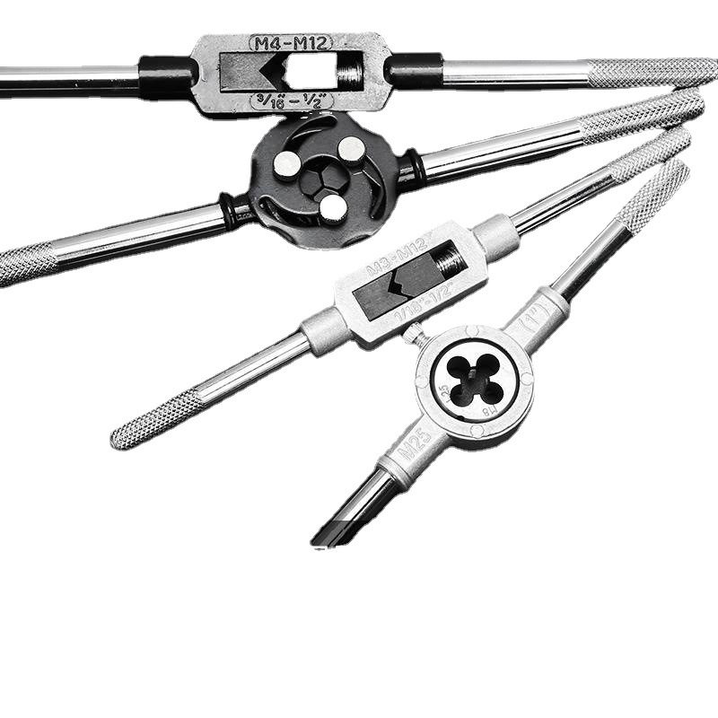 탭 다이 태핑 조합 세트 비트 수동 스레딩 도구 스레드 오프너 핸드 스레드 오프너