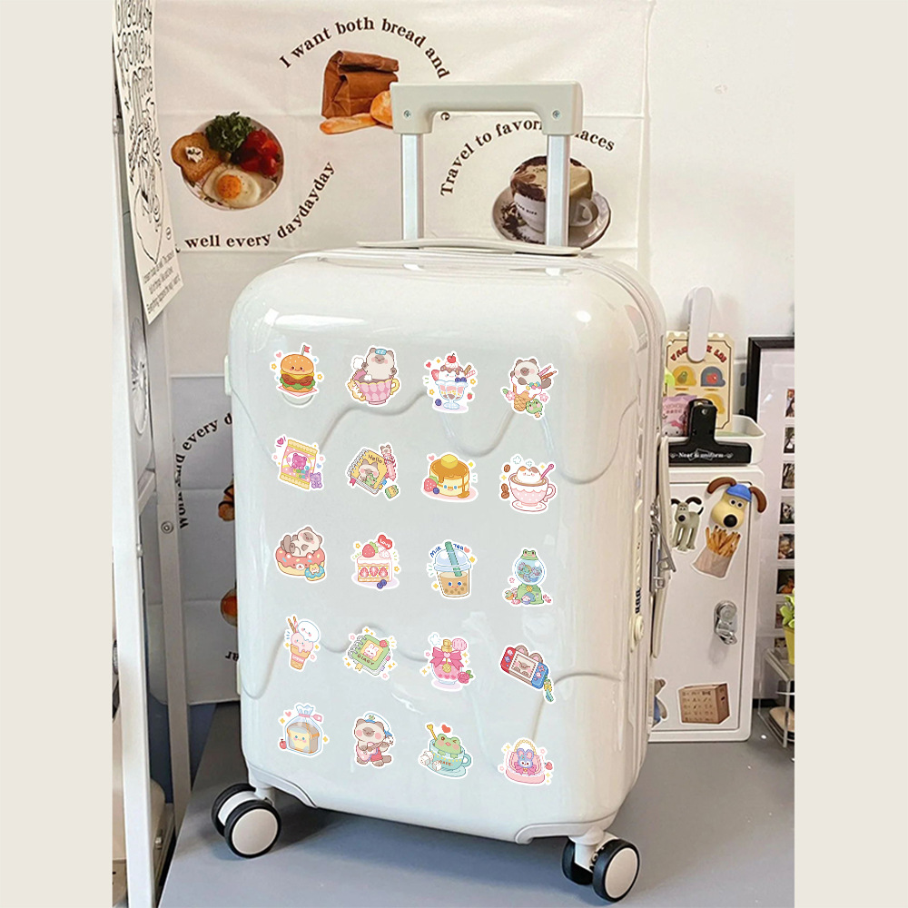 Multicolor Color 1 Set Cartoon Learning School Pp Synthetic Paper Adhesive Sticker Cartoon Style Cute Stickers