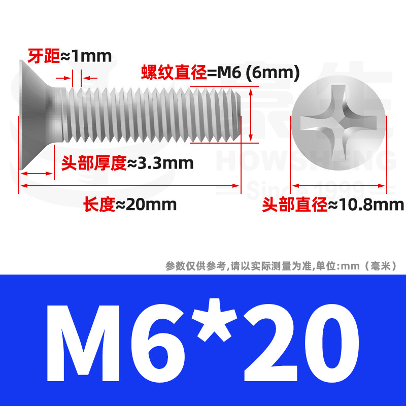 304ステンレスネジのネジの十字溝の平頭のネジのKMの機械の糸の小さいネジのm 2m 3m 4m 5m 6|undefined
