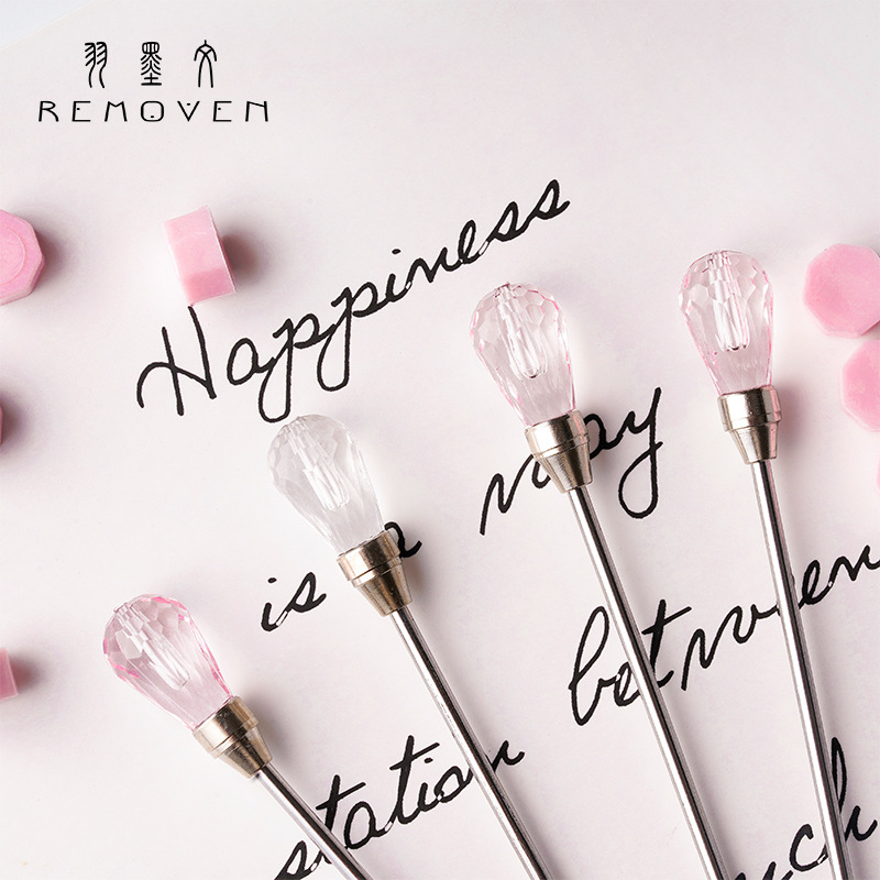 火漆攪拌棒鑷子火印蠟印章學生DIY手賬製作工具配件