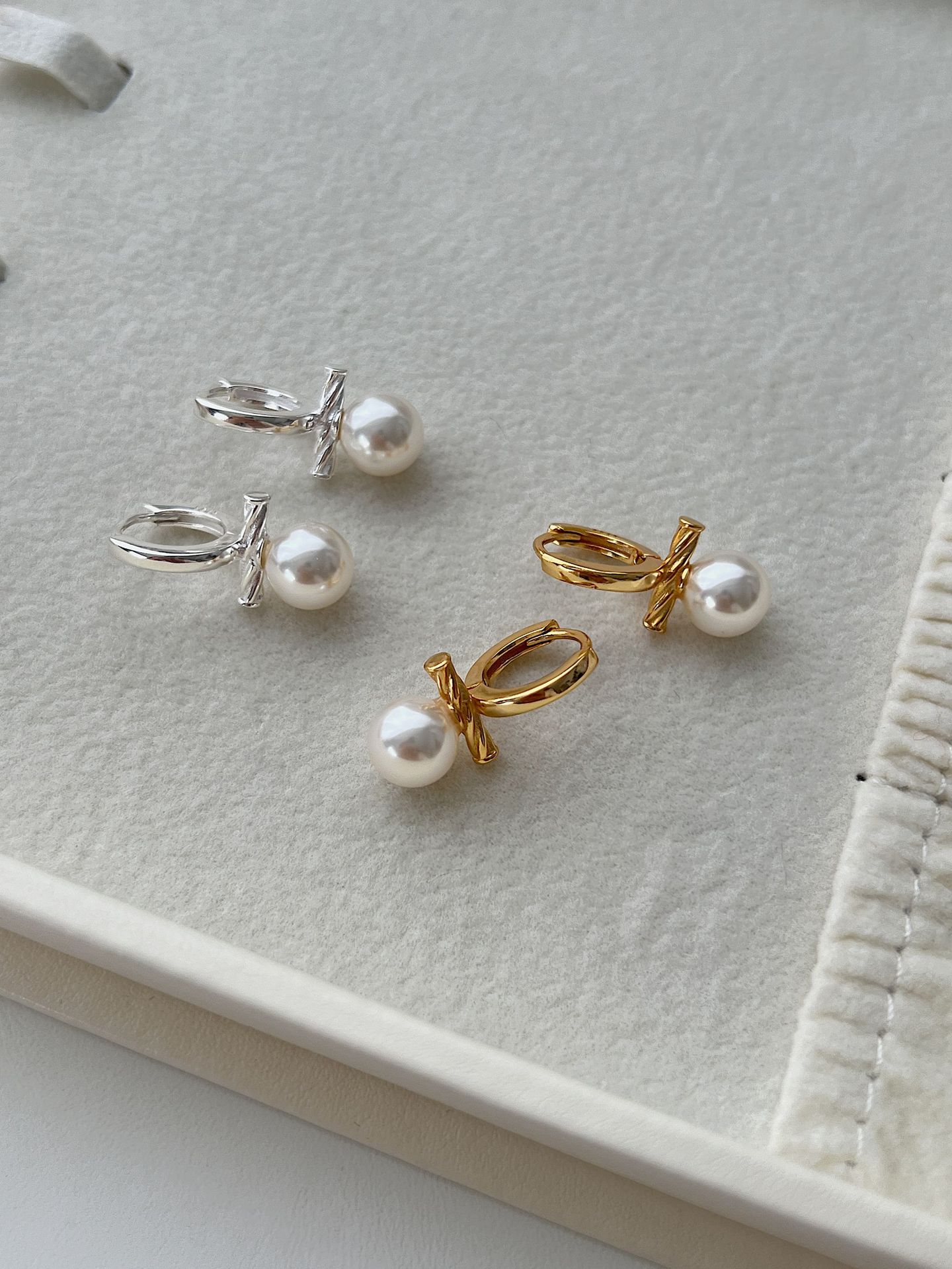 1 Pair 925 Sterling Silver Geometric Drop Earrings display picture 4