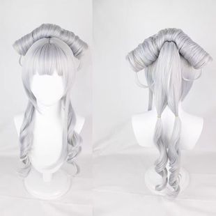 The glory of the king Gongsun Li Skin Prays Xueling Wish cos Wig in stock Straight Hair Fluffy Easy to Shape