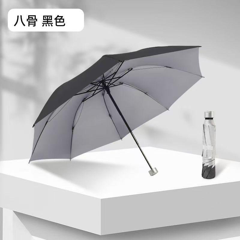 雨伞太阳伞防晒黑胶防紫外线遮阳伞男女晴雨两用自动折叠雨伞大号|undefined