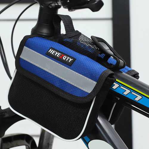Bicycle bag mountain bike front bar bag single bike tube saddle bag crossbar bag supply cycling phone bag cycling gear bag