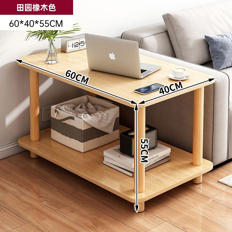 [경제 둥근 나무 다리] 목가적 인 오크 색 60*40*55cm