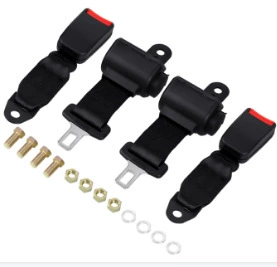 Автоматический двухточечный ремень безопасности для автомобиля, полуоткрытый, с двумя точками крепления, с механизмом самовтягивания и основанием из стропы для использования в транспортных средствах