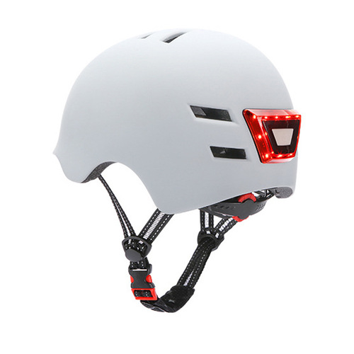 Riding helmet with light, scooter helmet, electric bicycle bicycle night flashing riding helmet