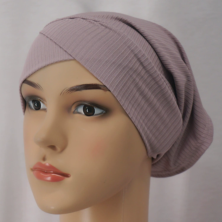 Плоский цялый клок wholesale pit strip sweat cloth forehead cross cap elastic good base cap Muslim ladies Arabic tube cap