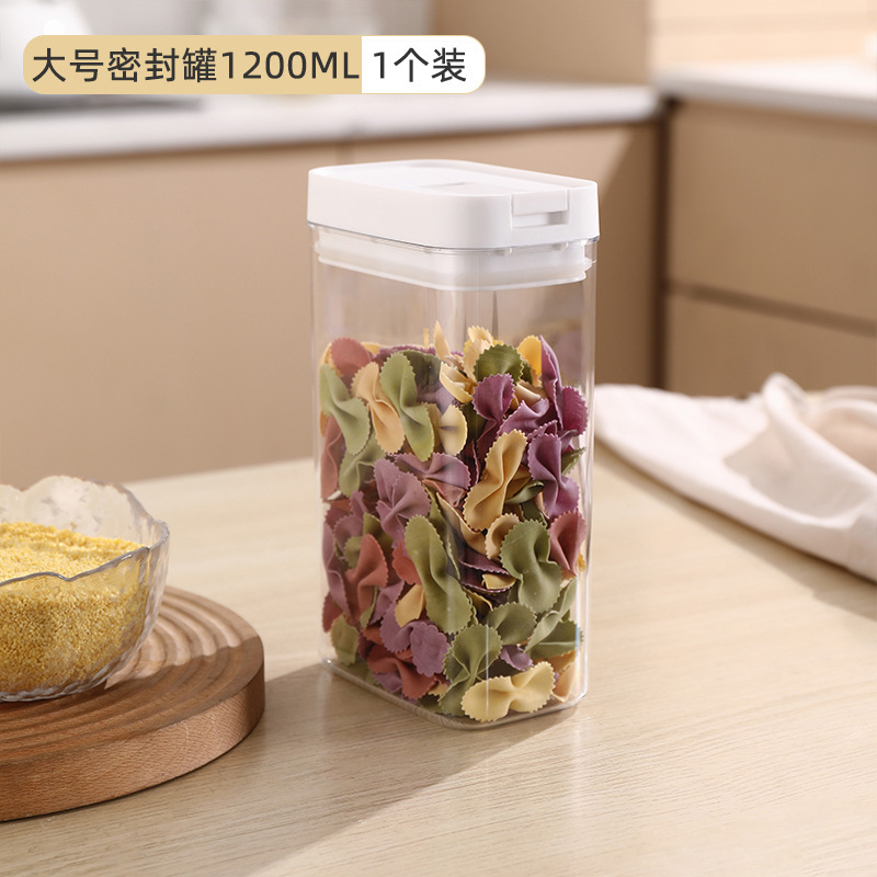 Tanque sellado para fideos de frijoles, granos, granos, cocina, caja de almacenamiento para productos secos, almacenamiento a prueba de humedad, tanque de almacenamiento a prueba de insectos