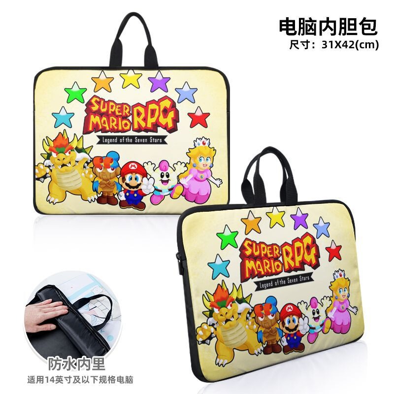 Mario Louis Bros SuperMario Game Peripheral Notebook Bag Dirt-Resistant Anti-Splash Computer Inner Bag Mario Louis Bros SuperMario Game Peripheral Notebook Bag Dirt-Resistant Anti-Splash Computer Inner Bag