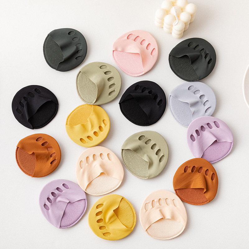 Women's Summer New Invisible Toe Pads Five-Finger Socks Slip-On Shoes High Heels Thin Anti-Blisters Foot Pads