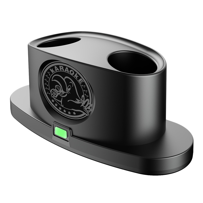 跨境磁吸无线麦克风充电座 Type-c接口智能充电座USB 5V供电