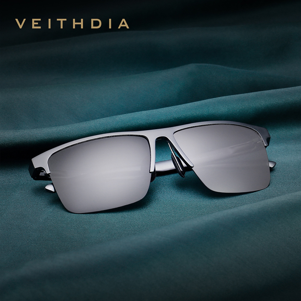 Gafas de sol cuadradas para hombres, gafas de sol, polarizador de aluminio y magnesio, pesca, conducción, espejo del conductor, espejo de conducción, venta al por mayor 6632