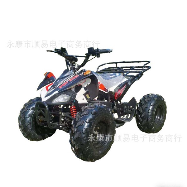 Electric beach off-road four-wheel car playing with sand