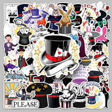 53张魔术师贴纸潮流炫酷卡通创意涂鸦防水装饰笔记本电脑手机贴纸