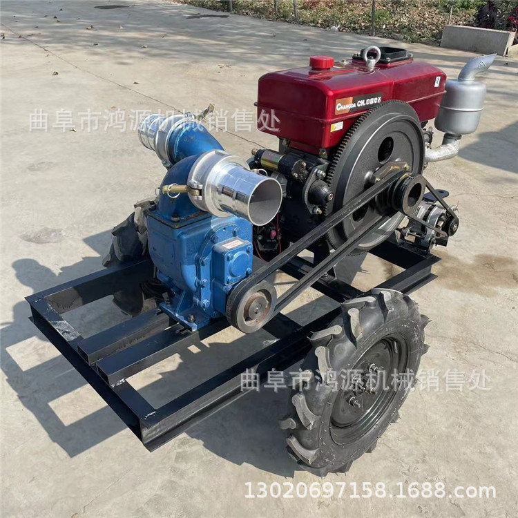 3寸4寸粪便处理机 手推式抽污水机 拖拉机带的高压喷灌泵