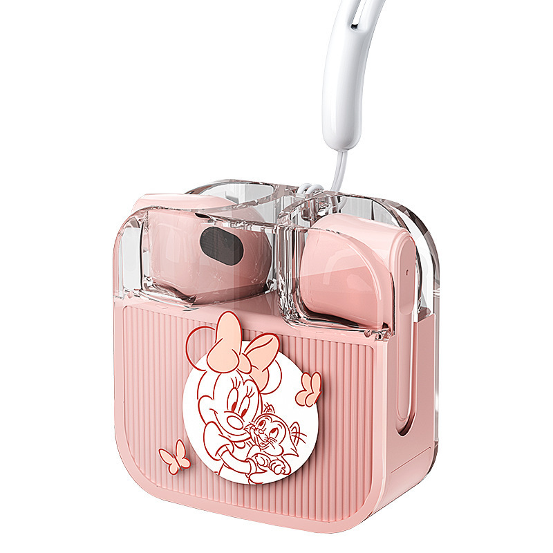 ディズニーQ53正規版無線bluetoothイヤホン新型いちご熊超長航続かわいい女性学生プレゼント|undefined