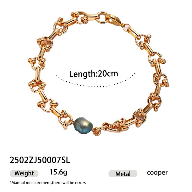 Europa y los Estados Unidos lujo ligero transfronterizo pulsera de alta sensación de perla natural exquisita nicho diseño universal ventas calientes nuevas
