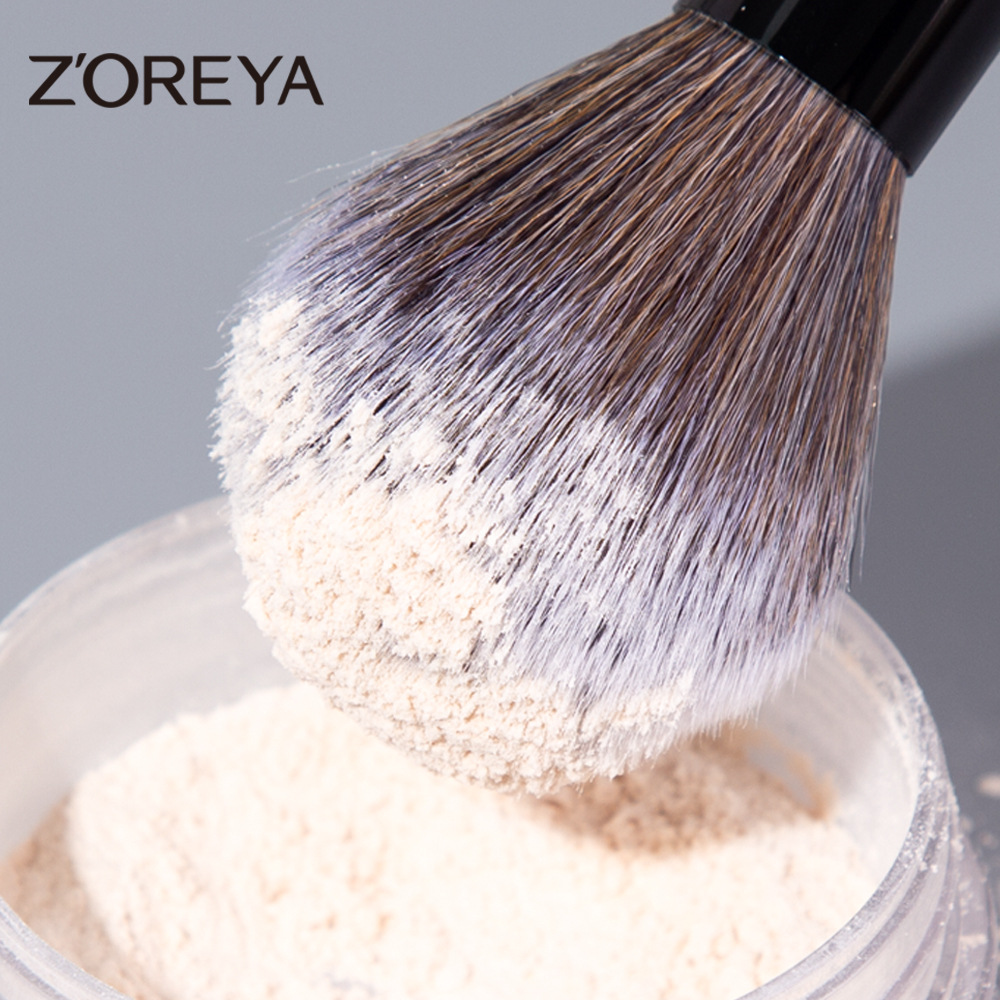 Transfronterizo exclusivo para la venta de herramientas de maquillaje de cepillo de sombra de ojos blanqueador negro clásico 18 cepillo de maquillaje logotipo personalizado completo