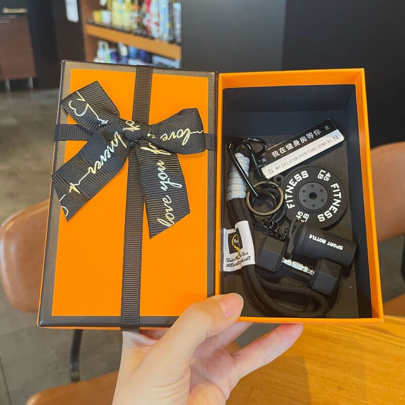 取り外し可能なダンベルキーホルダーフィットネスシリーズシリコーンダンベルウォーターカップキーペンダントクリエイティブで実用的な小さなギフト|undefined