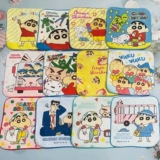 20*20搞怪小新卡通儿童小毛巾棉小方巾吸水擦手巾割绒印花手巾