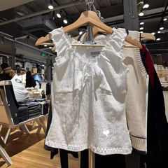 BM婦人服ブレイアータンク木耳のリボンのノースリーブベストbm上着のストラップ