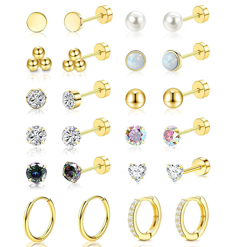 Pointed titanium steel lip stud product view
