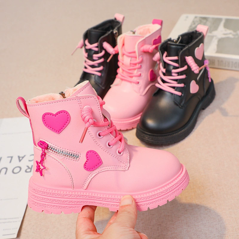 Сапоги Martin для девочек 2024 весна и осень новые детские короткие сапоги в британском стиле