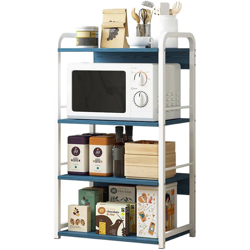 Estante para ollas, estante de almacenamiento, soporte para horno microondas, estante de almacenamiento creativo para cocina, estante para especias para horno doméstico image 1