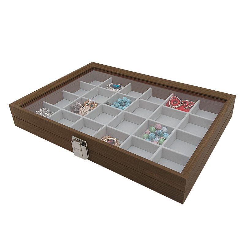 1728g Weight Jewelry Boxes Classification 1 Piece Quantity Holiday, Daily, Selfie Occasion Wood Material Solid Color Pattern Business Style 1 Piece Wood Business Holiday Daily Selfie Solid Color Jewelry Boxes 11