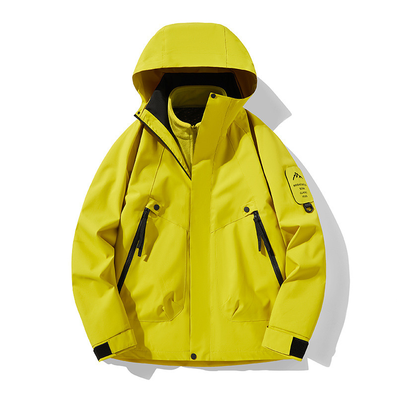 新款冲锋衣女三合一防风防水户外登山服男可拆卸外套团购定制logo|undefined