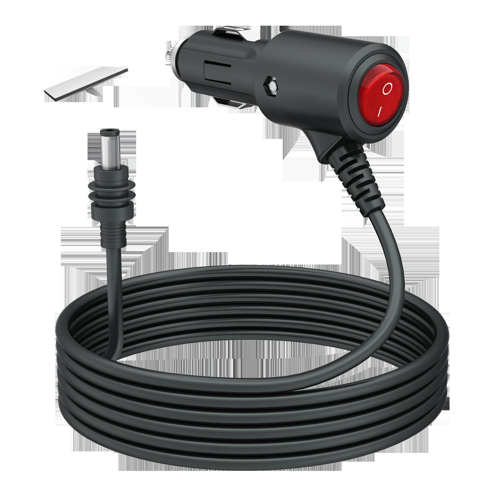 Cross-Border Amazon Popular Car Charger Car Cigarette Lighter Car Charging Source Line Switch Car Charger Line Manufacturer Wholesale