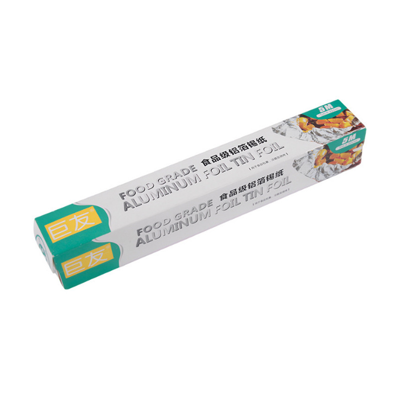 Papel de aluminio de grado alimenticio, papel de aluminio, bandeja para hornear para barbacoa, papel para hornear, resistente a altas temperaturas, a prueba de aceite, antiadherente, pescado a la parrilla para llevar, papel de aluminio comercial