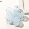 Blue hairgrip, flowered
