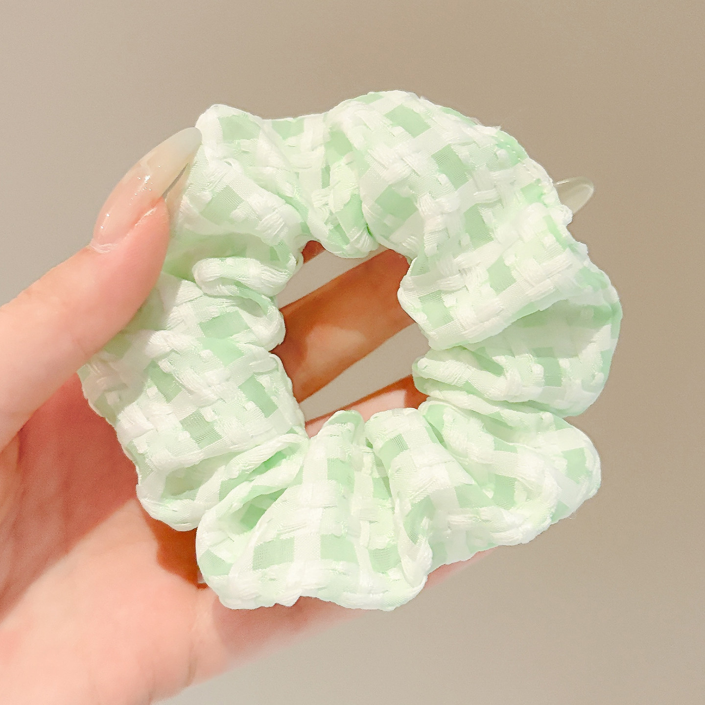 Anillo para el cabello de intestino grueso de gran tamaño coreano, bufanda cuadrada de alta calidad femenina, cuerda para el cabello, banda elástica y duradera, flor de viento perezosa
