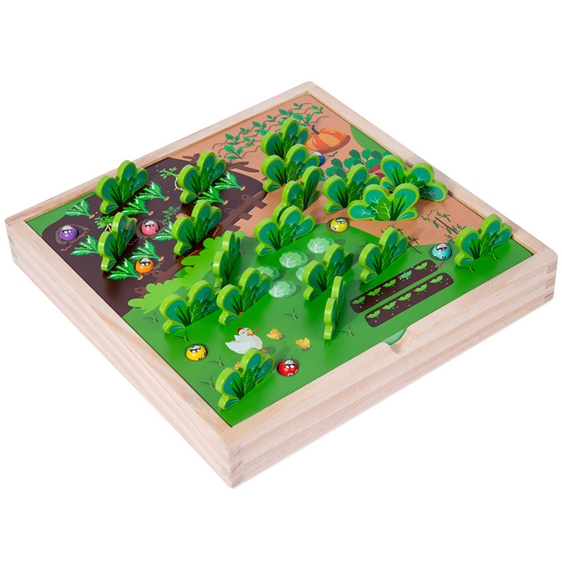 Bebé rábano tirando juguetes Montessori Educación Temprana 1-2-3 años de edad niños inteligencia-beneficiando la memoria multifuncional montaje bloques de construcción 4