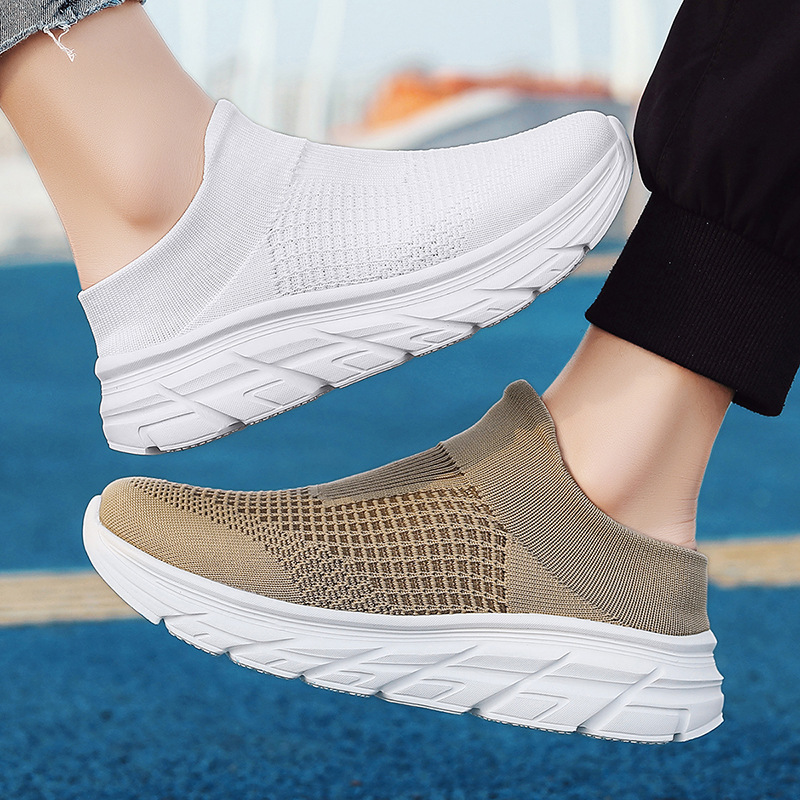 Mules Deportivos para Hombre Talla 46-47 de Tejido Volador y MD Transpirable para Ocio