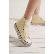 Q 65314 Vintage High Top Canvas Sneakers ���ŷ���Ь �羳