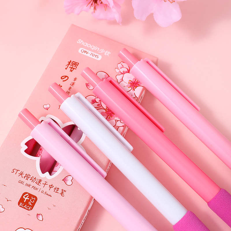 Europa Baoins bolígrafo de presión de resorte de alto valor facial vaina de descompresión de 0.5 mm suave y rápido secado lápiz de cepillo neutro