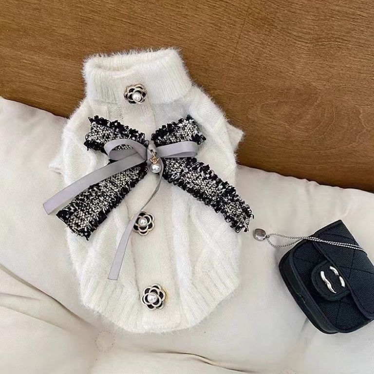 Autumn and Winter Pet Sweater Teddy Bears Yorkshire Cat and Dog Mink Hair Warm Sweater Coat