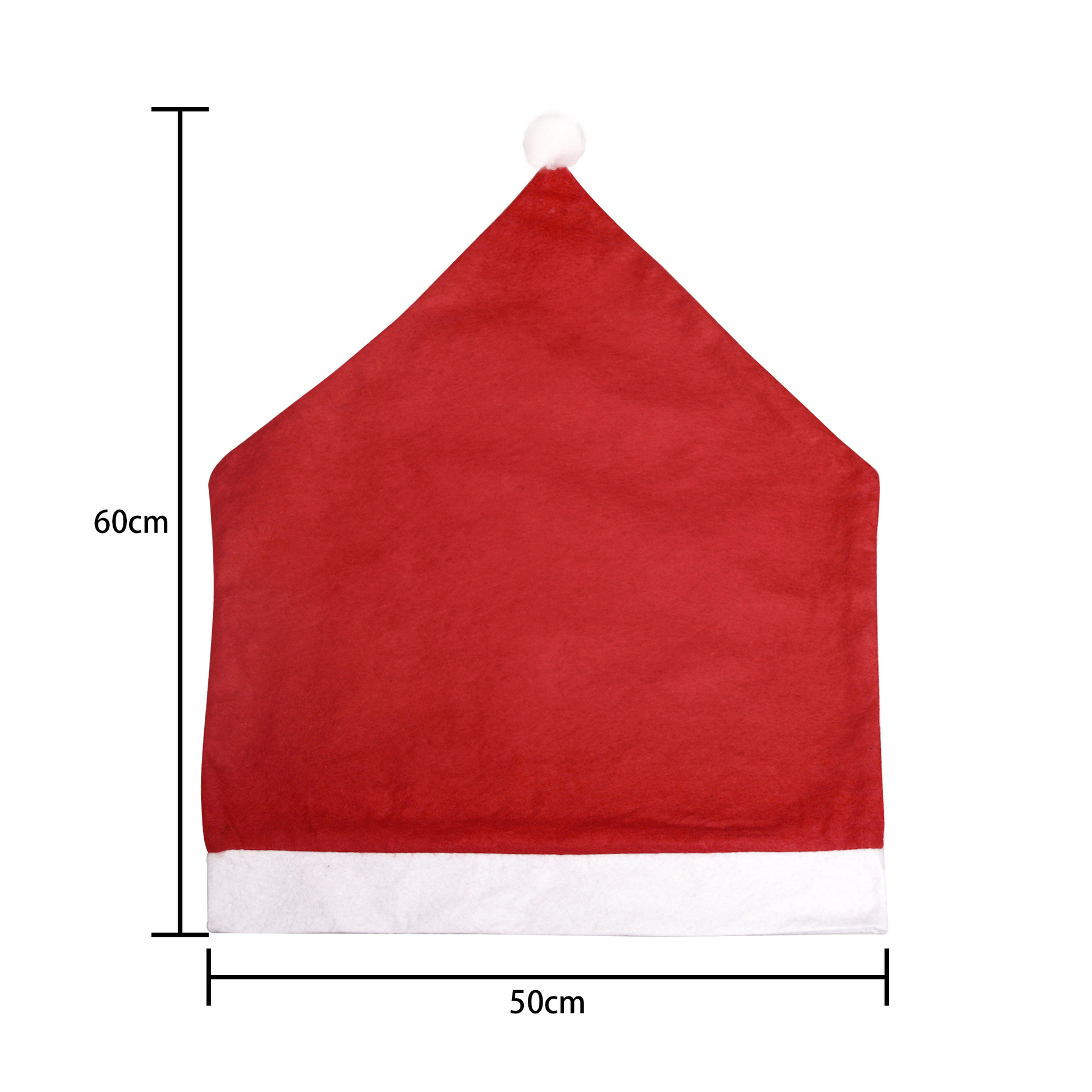 크리스마스 의자 커버 (일반 폼폼 스타일)