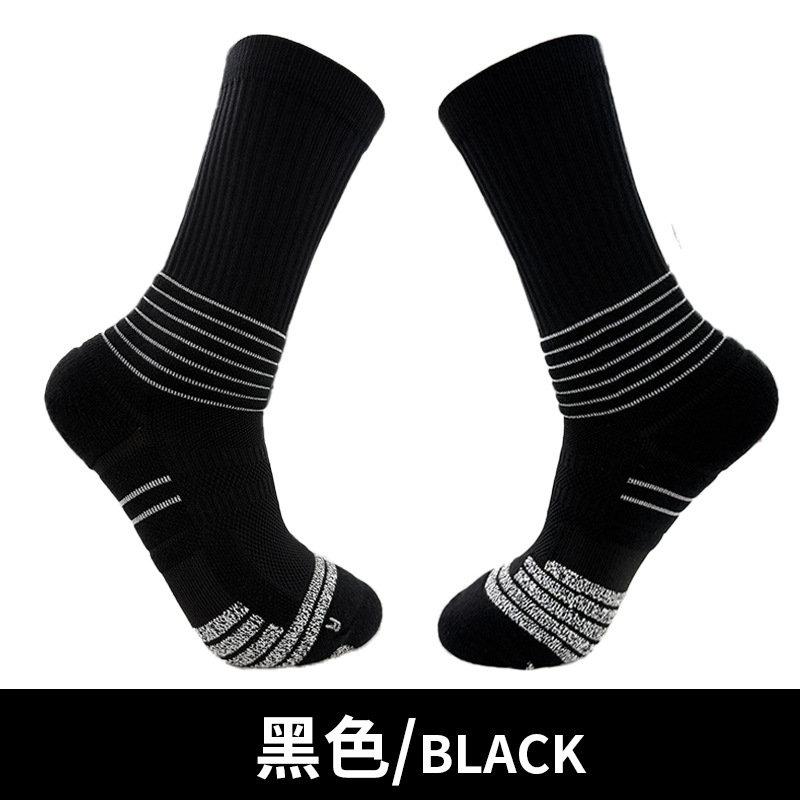 Calcetines de Baloncesto de Caña Alta para Hombre, Algodón y Licra, Antibacteriano, Absorción de Sudor image 15