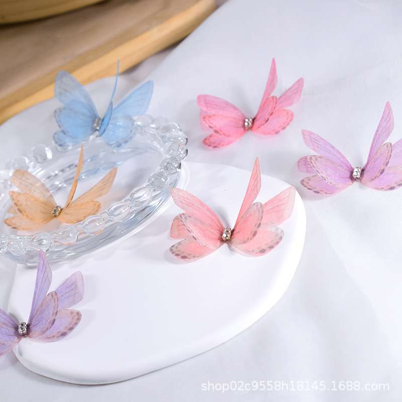 【Small Wholesale】Super Fairy DIY Ancient Style Hair Accessories Gift Decoration Three-Dimensional Double-Layer Sheer Butterfly Wings 【Small Wholesale】Super Fairy DIY Ancient Style Hair Accessories Gift Decoration Three-Dimensional Double-Layer Sheer Butterfly Wings