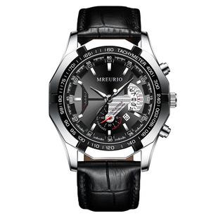 Large Dial Calendar Creative Fashion Men's Watch Men's Watch Belt Non-Mechanical Men's Watch Wholesale Dropshipping