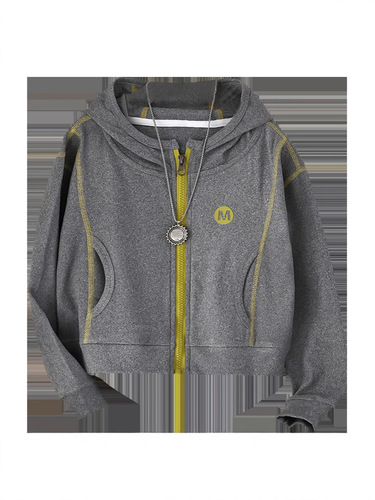 Girls 'hoodie coat 2025 spring and autumn new style super beautiful Korean casual hooded spring clothes children's zipper long sleeves