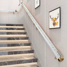 轻奢楼梯扶手靠墙安全防滑走廊过道复式水晶扶手透明楼梯护栏定制